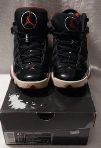 Nike Air Jordan 6 Rings GS Black University Red-White 323419-071 Size 4.5Y - Picture 1 of 14