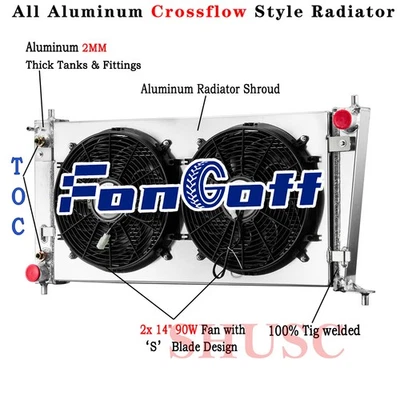 Radiator+Shroud+Fan For 1999-2004 2002 Ford Expedition F150 F250 F350 4.2-5.4L - Изображение 1 из 4