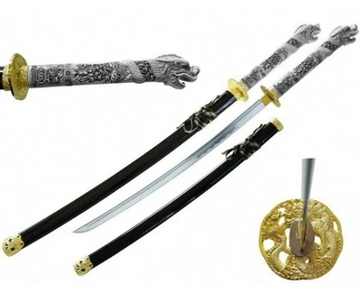 43" Highlander Connor Macleod Katana Carbon Steel Samurai Sword W/Hard Case - Image 1 of 4