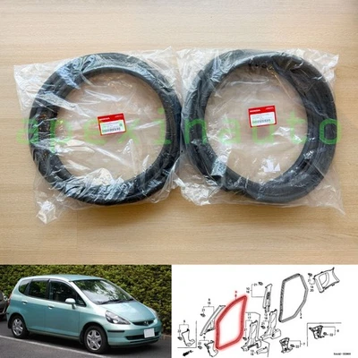 01-08 Original Honda FIT JAZZ GD Puerta Interior Delantera Pilar Resistente a la intemperie Sello de Goma Foto 1 de 4