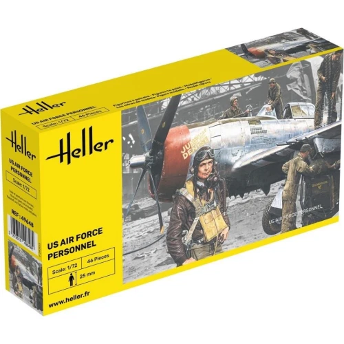 US AIR FORCE PERSONAL KIT 1:72 Heller Kit Aerei Modellino Nuovo - Immagine 1 di 1
