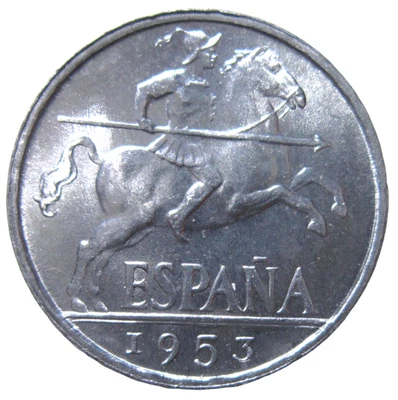 ESPAÑA. 1 PESETA, 1953. ALTA CALIDAD SIN CIRCULAR. Foto 1 de 2