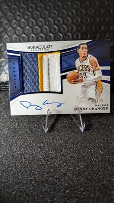 🔥 2024 Panini Immaculate Danny Granger Parche Premium Automático 1/25 3 Colores Sujetalibros Foto 1 de 3