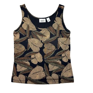Camiseta sin mangas Chico's para mujer 2 grandes marrón viajero acetato spandex sin mangas boho - Imagen 1 de 6