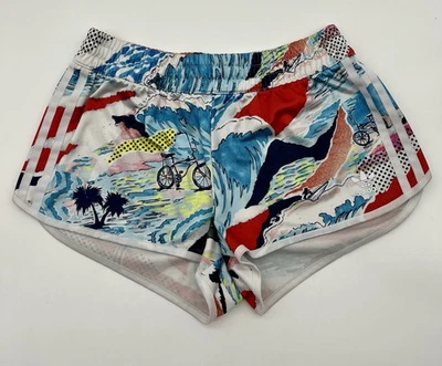 Adidas Women's Size S Originals Venice Beach Track Running Shorts 3 Stripes - Image 1 of 4