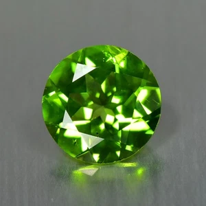 1.75Ct Custom Round Cut Exclusive Gemstone Unheated Green Peridot - Picture 1 of 1