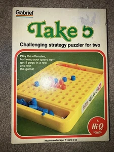 Juego Puzzle Estrategia Vintage Take 5 Gabriel 1977 Hecho en Hong Kong - Imagen 1 de 4