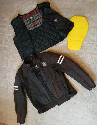 Merlin Hixon Heritage Herren, Motorrad Lederjacke, Braun, L - XL - Bild 1 von 3