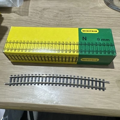 TRIX /MINITRIX `N GAUGE` #14928/4928 x10 in box R6 15 degrees - Image 1 of 4