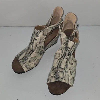 0357 Sandalia Jolimall Cuña Estampado Animal Talla 11 Foto 1 de 4