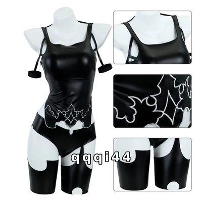 NieR:Automata YoRHa Type A No. 2 Cosplay Suit Patent Leather Sexy Costume Gift - Image 1 of 4