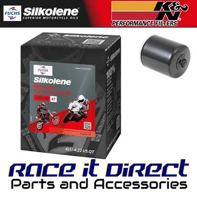Kit de aceite y filtro para Harley FXCWC Softail Rocker C 2010-2011 Silkolene & K&N Foto 1 de 4