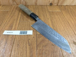 Cuchillo de cocina de chef japonés SANTOKU vintage KIYA de Japón 134/167 mm XA031 - Imagen 1 de 18