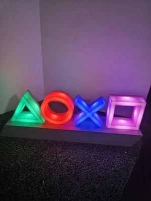 Sony PlayStation 5 LED Leuchtmittel Neone Logo für Gaming Zimmer Deko - Bild 1 von 3