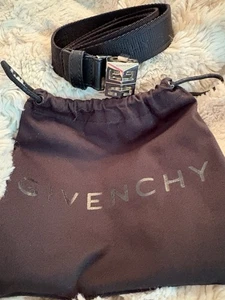 GIVENCHY VOYOU WITH CLASSIC G METAL BELT G IMPRINTED IN THE CANVAS  SIZE 75 - Picture 1 of 6