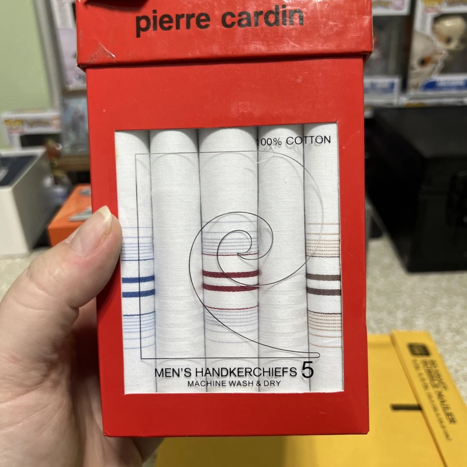 Lenços masculinos 100% algodão Pierre Cardin - Imagem 1 de 1