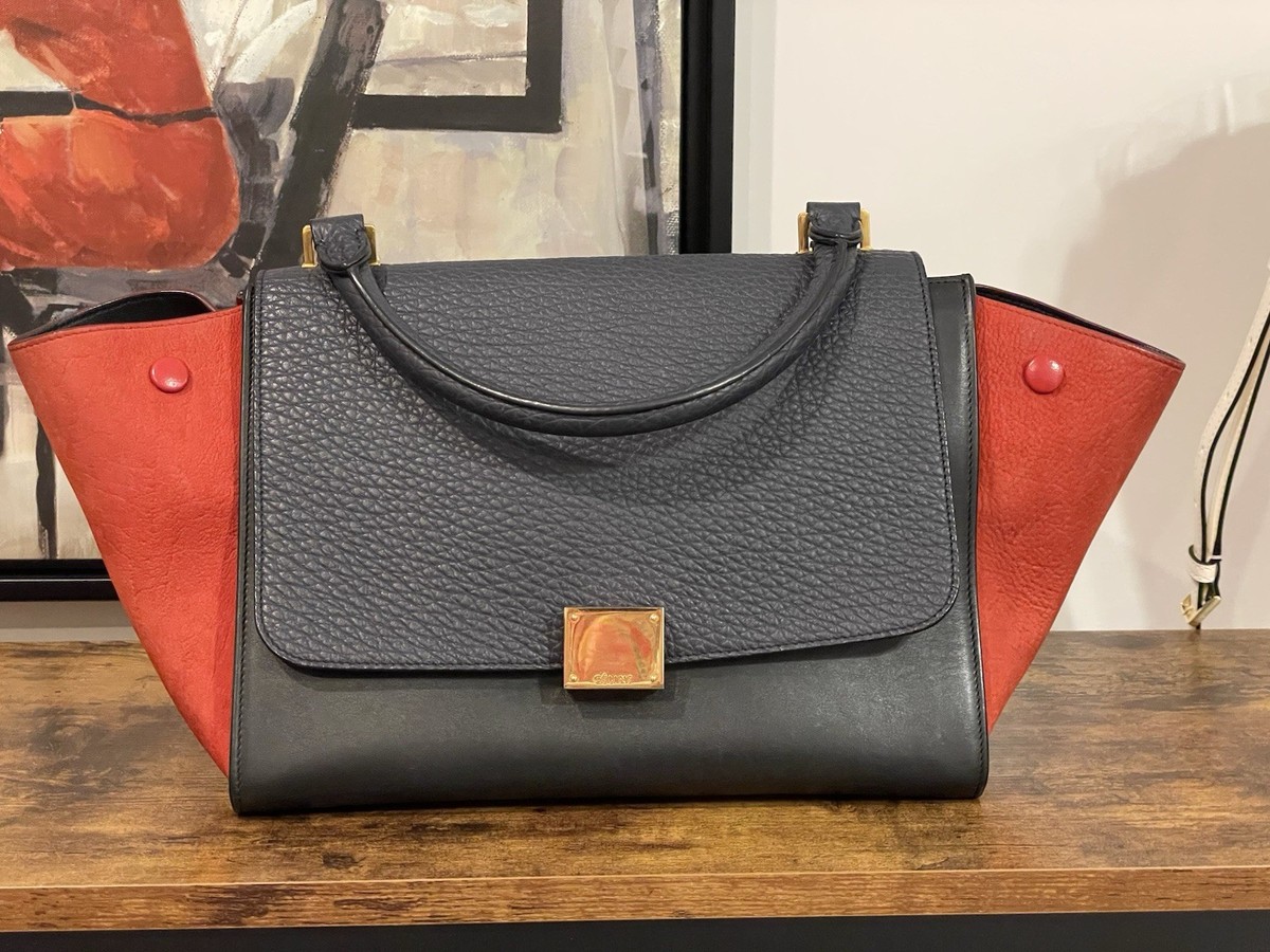 CELINE Trapeze Small Leather Exterior Bags & Handbags for