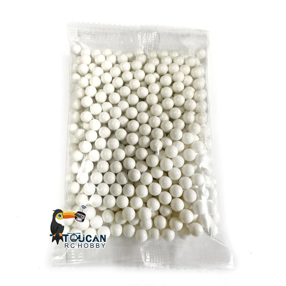 6mm Plastic BB Pellets for 1/16 RC Tank Remote Control Battle Tank Model Parts - image 1 of 2