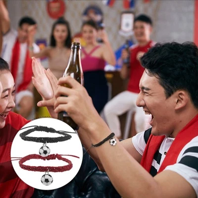  2 Stück Fußball-Armband, geflochtenes Armband, Fußballspieler-Armband, - Bild 1 von 4