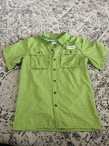 Magellan Youth Green Fishing Button Down Shirt Size Large 14/16 - Picture 1 of 4