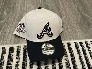 New Era Atlanta Braves Hat 39THIRTY July 4th Men’s Size: L/XL - Picture 1 of 6