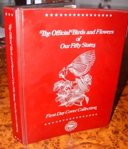 U.S. 1982 OFFICIAL BIRDS & FLOWERS OF OUR FIFTY STATES FIRST DAY ISSUE ALBUM SET - Picture 1 of 11