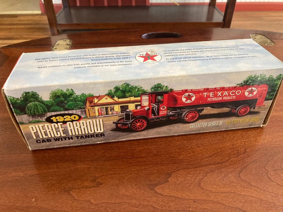 Toy Trucks 1920 Texaco Pierce Arrow Cab with Tanker Die Cast Metal Bank - Image 1 of 4
