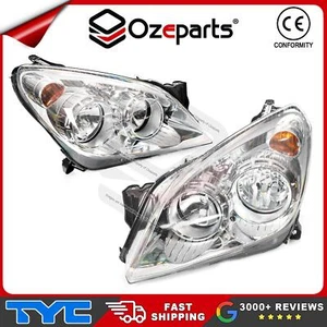 Pair LH+RH Head Light Lamp Chrome For Holden Astra AH Series 2 2007~2010 - Picture 1 of 4