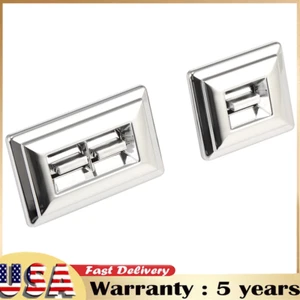 NEW Pair Set of 2 Chrome Power Window Switch For Chevy Chevrolet GMC Pontiac - Picture 1 of 9