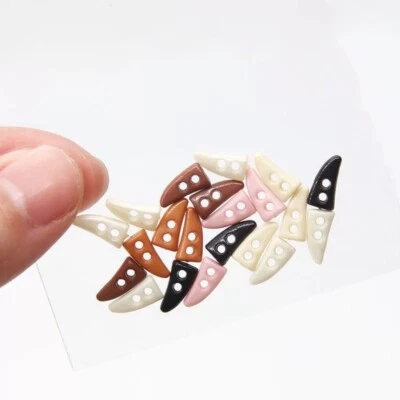 100Pieces 10mm Doll Buttons Multicolor Craft Sewing Tiny Buttons Resin DIY Craft - Image 1 of 2