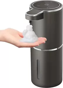 Automatic Foaming Soap Dispenser Black, Touchless 400ml USB Rechargeable - Picture 1 of 6