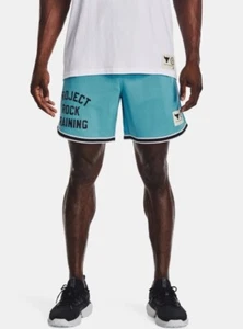 UNDER ARMOUR Project Rock Penny Mesh Shorts Blue Men’s Sz S *NEW* 1377443-433 - Picture 1 of 9