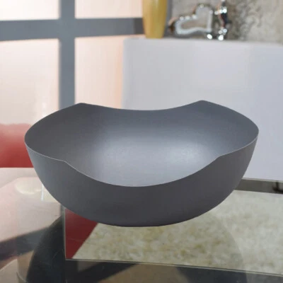 Cuencos decorativos hechos a mano hierro modernos redondos 10,5x10,5x4 pulgadas gris BBH casas Foto 1 de 4