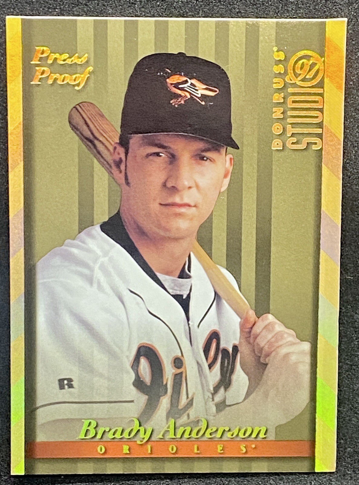1997 Donruss Studio Gold Press Proof #30 Brady Anderson /500
