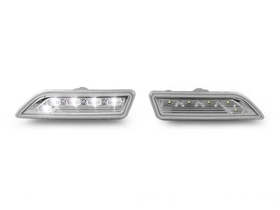White LED Clear Bumper Side Marker Lights For 06-11 Mercedes Benz W219 CLS Class — 第 1/4 张图片