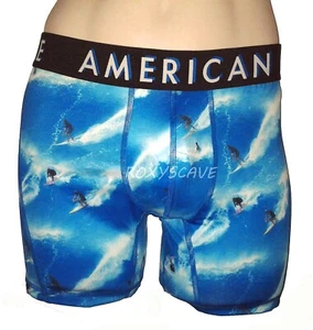 NWT AMERICAN EAGLE OUTFITTERS MENS 6" SURFERS FLEX TRUNK AEO BLUE BOXER BRIEFS - Picture 1 of 1