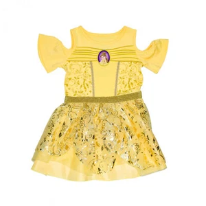 Beauty And The Beast Belle Cosplay Youth's Princess Dress Yellow - Picture 1 of 4