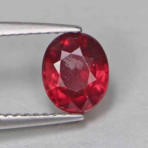 Excellent 1.75 Cts VS Oval 100% Natural Rhodolite Garnet Gemstone - Picture 1 of 5