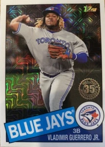 2020 Topps Series 1 Silver Pack 1985 Chrome Ref Vladimir Guerrero Blue Jays - Picture 1 of 1