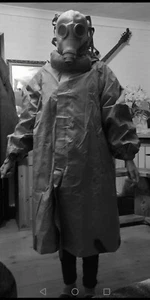 Disfraz de Halloween Traje Vestido Máscara de Gas de Miedo - Imagen 1 de 2