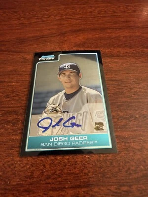 2006 Bowman Chrome #BC232 Josh Geer Rookie Autograph - Image 1 of 2
