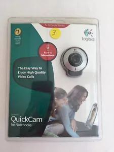 Logitech QuickCam for Notebooks Webcam with Built-in Microphone - NEW - Picture 1 of 2