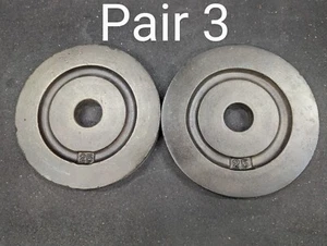 Vintage Pre USA York Milled 25lb Olympic Weight Plates - FREE SHIPPING - Picture 1 of 8