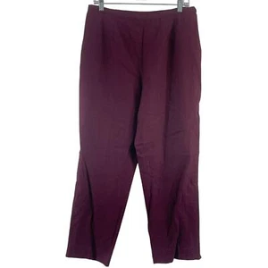 Appleseeds Purple Linen-Rayon High-Waisted Pants Women’s Size 16 Petite NWT - Picture 1 of 4