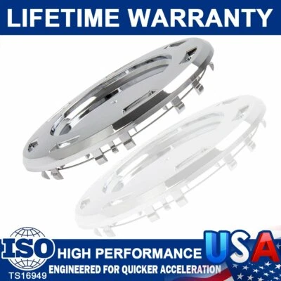 22" 7 SPOKE WHEEL CENTER CAP CAPS W/ RING Fit CADILLAC ESCALADE 2007-2014 CHROME - Image 1 of 4