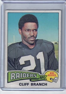 1975 Topps Cliff Branch #524 - HOF Rookie - Picture 1 of 2