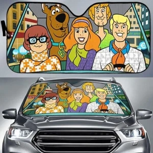 Scooby Doo Cartoon Car Sunshade, Scooby Doo Auto Car Windshield Sunshade - Foto 1 di 1