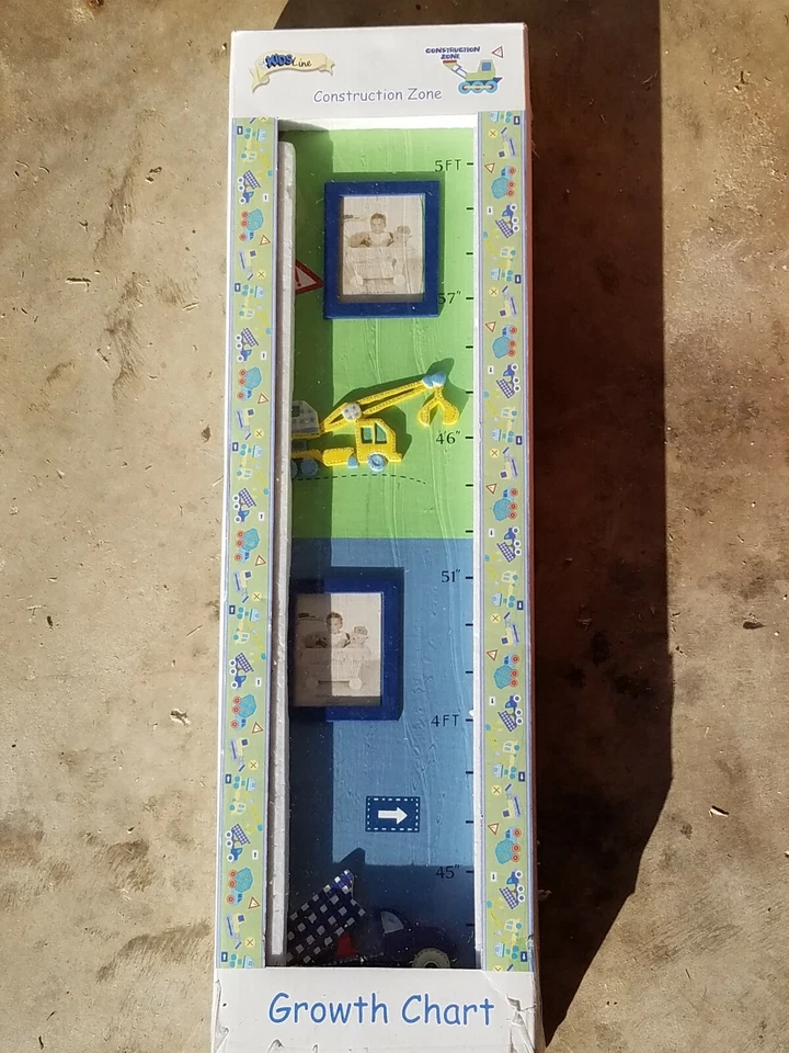 Tabla de crecimiento de madera nueva Kidsline Construction Zone Foto 1 de 1