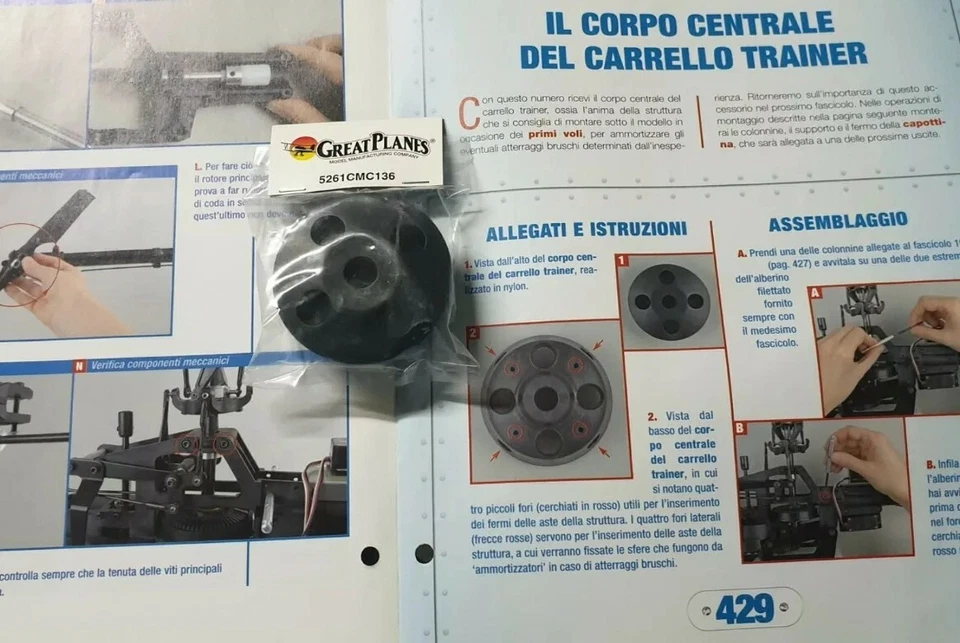 Elicottero radiocomandato De agostini. Accessori vari. - Immagine 1 di 1