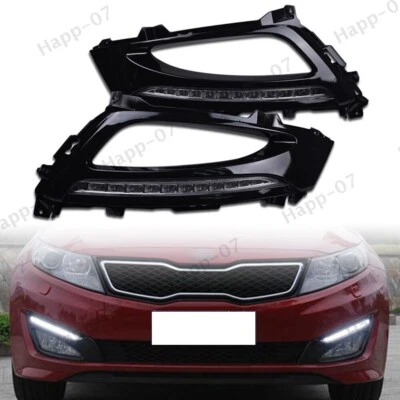 Par de luces antiniebla LED de circulación diurna DRL para KIA Optima K5 2011-2013 Foto 1 de 4